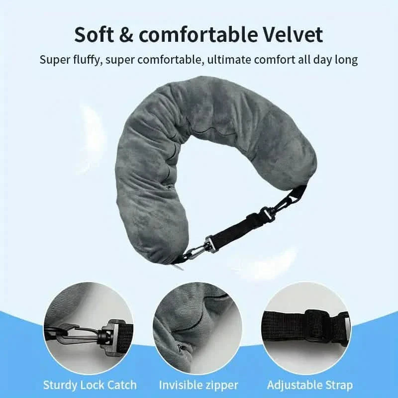Travel Pillow & Organizer – Large, Polyester, Zipper, Machine Washable