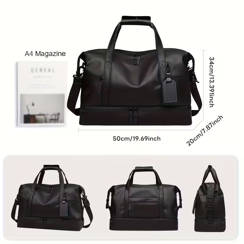 Durable Large Weekender Bag with Shoe Compartment