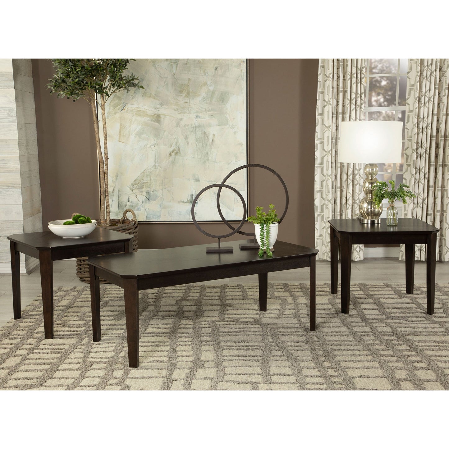 Amaro Three-Piece Table Set