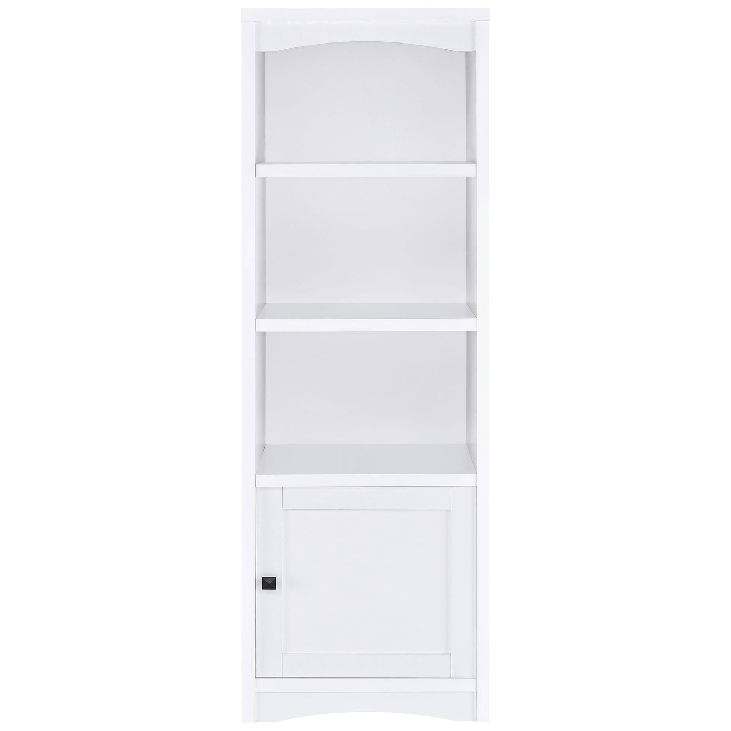 Laughlin 4-shelf Engineered Wood Media Tower White