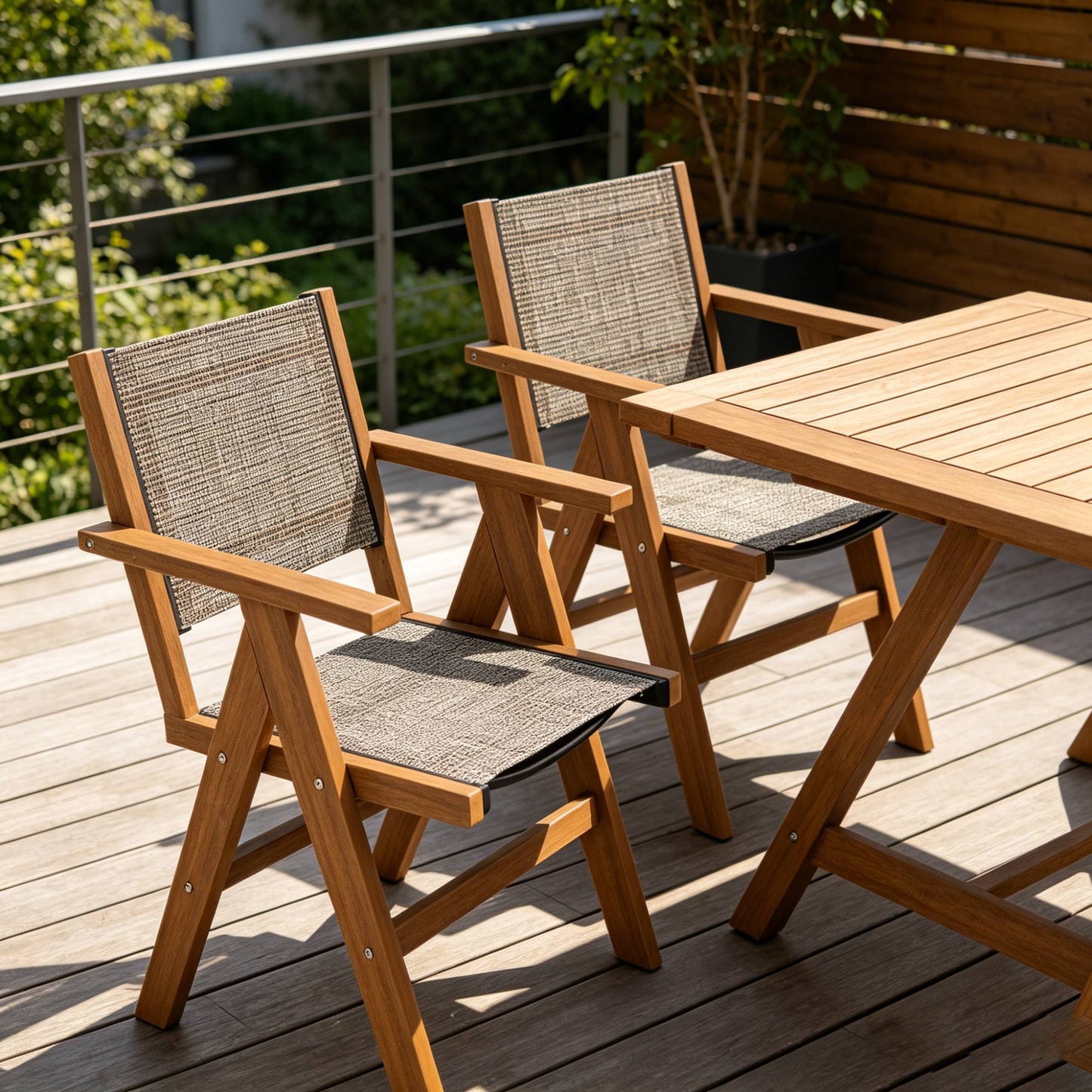 2 Piece HIPS Outdoor Dining Chair Set
