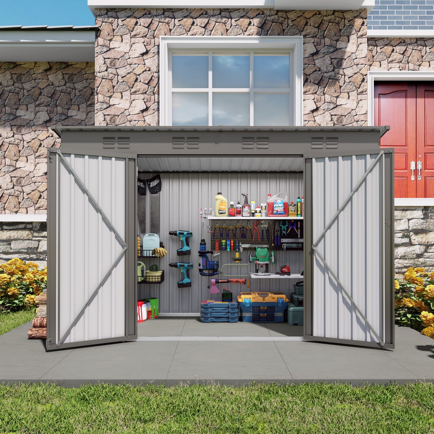 4 x 9 FT Outdoor Storage Shed