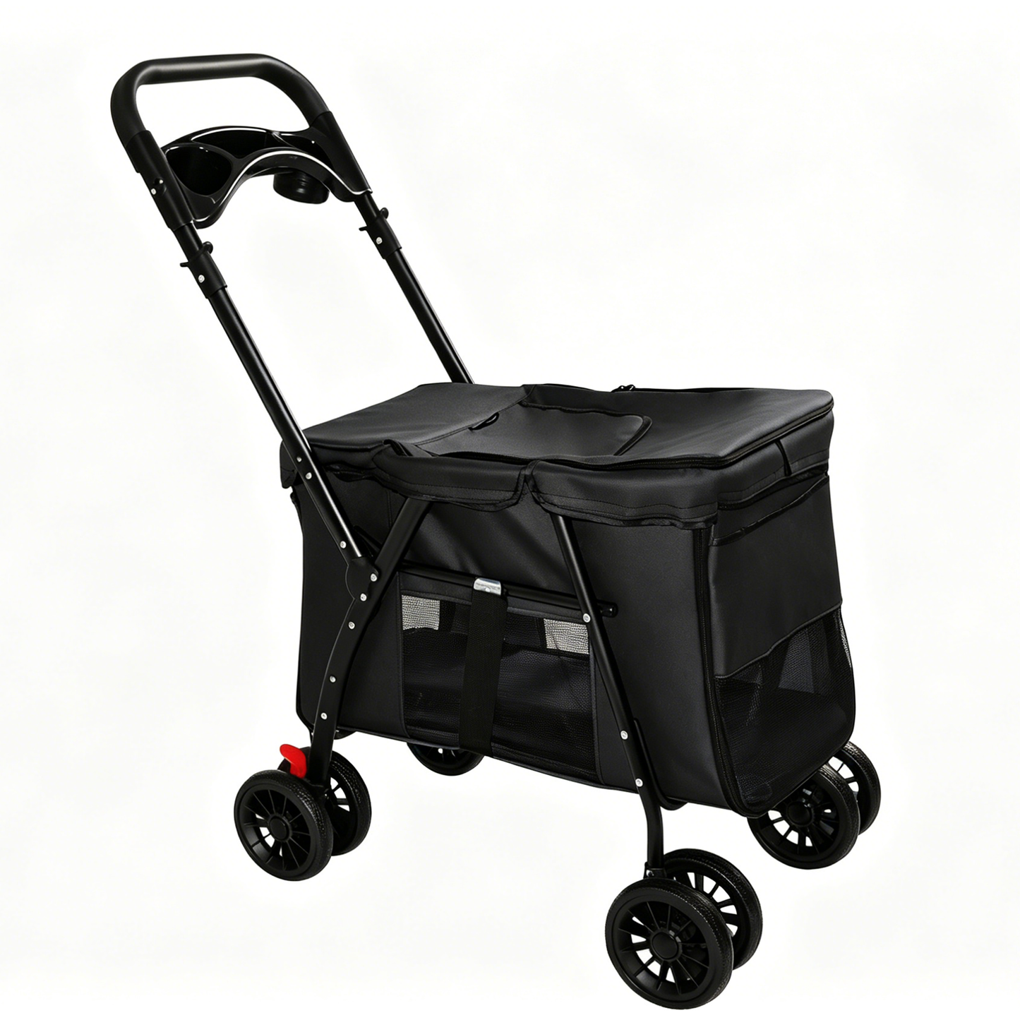 Leavader Foldable Pet Stroller with Safety Features