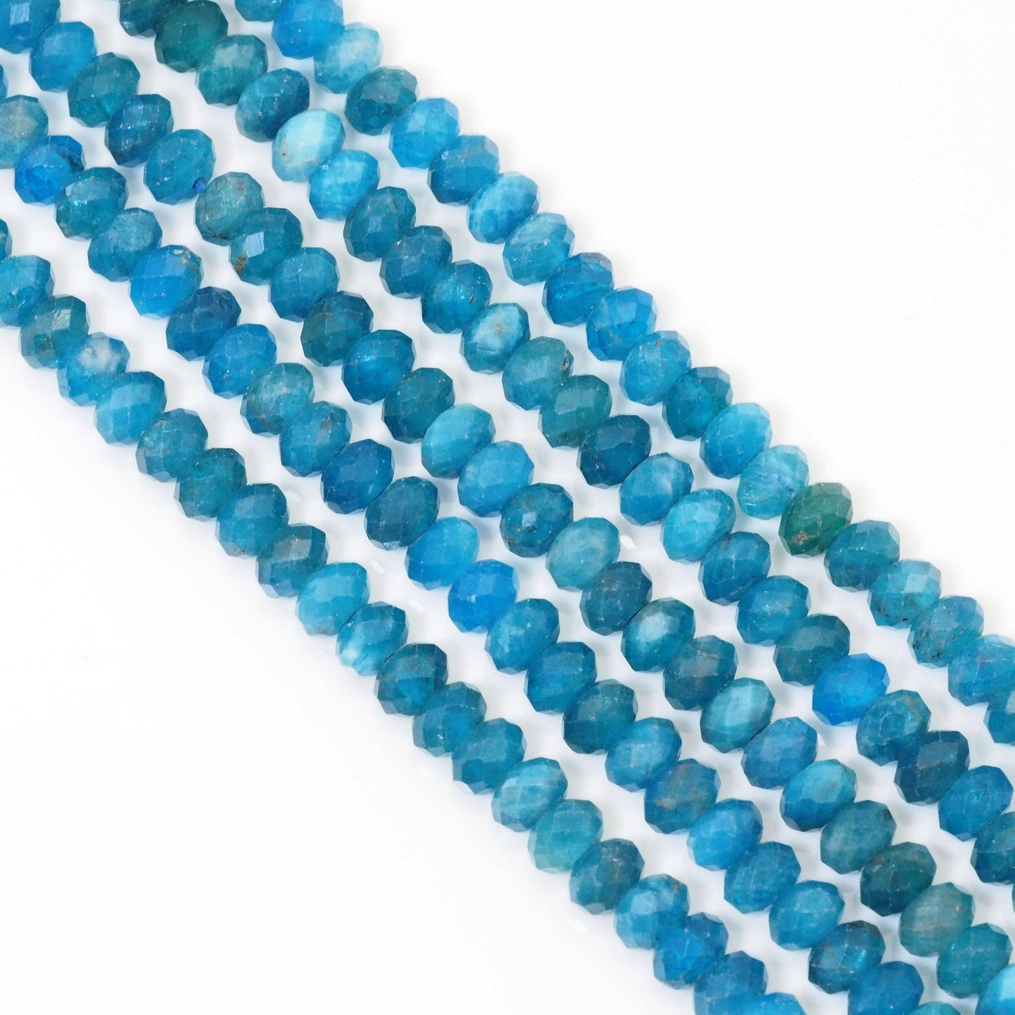 Genuine Quality Apatite Rondelle Faceted Beads, 3x4mm, Sku#U1589