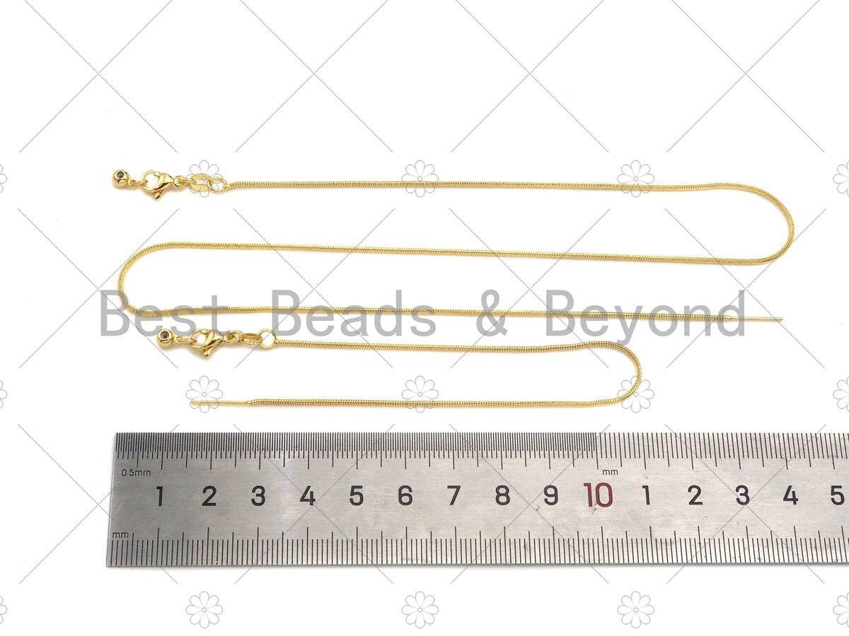 New Style Snake Chain Sliding Adjustable Necklace Bracelet, Snake chain, Adjustable necklace with rubber stoper beads 7.5/18,sku#A106