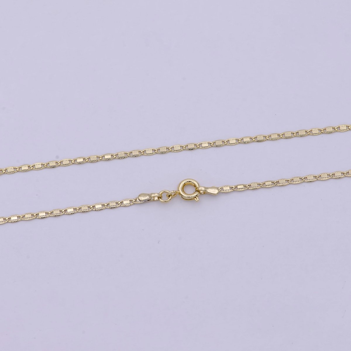 1.7mm Mariner Anchor Link Chain Necklace 14k Gold Filled Necklace 18 inch long | WA-543 Clearance Pricing