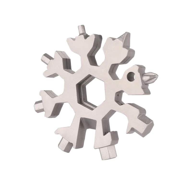 Outil multifonction 18-en-1 en forme de flocon de neige en acier inoxydable