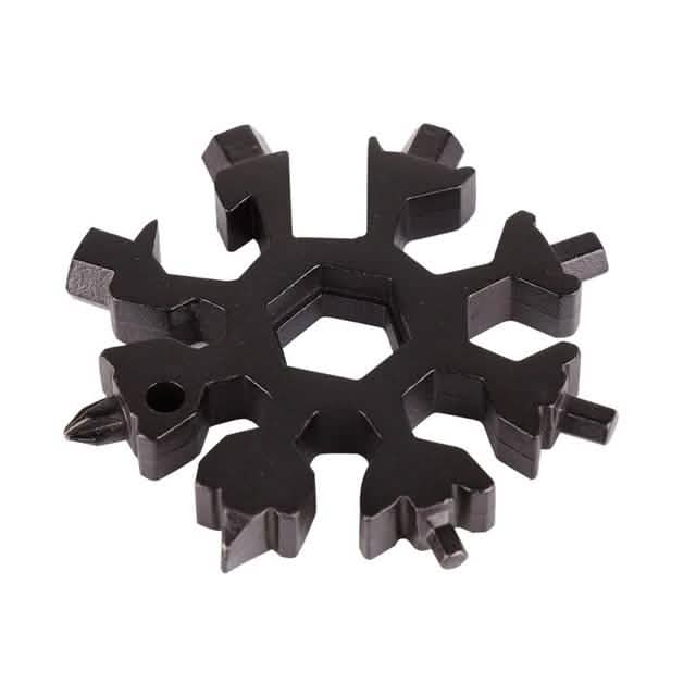Outil multifonction 18-en-1 en forme de flocon de neige en acier inoxydable