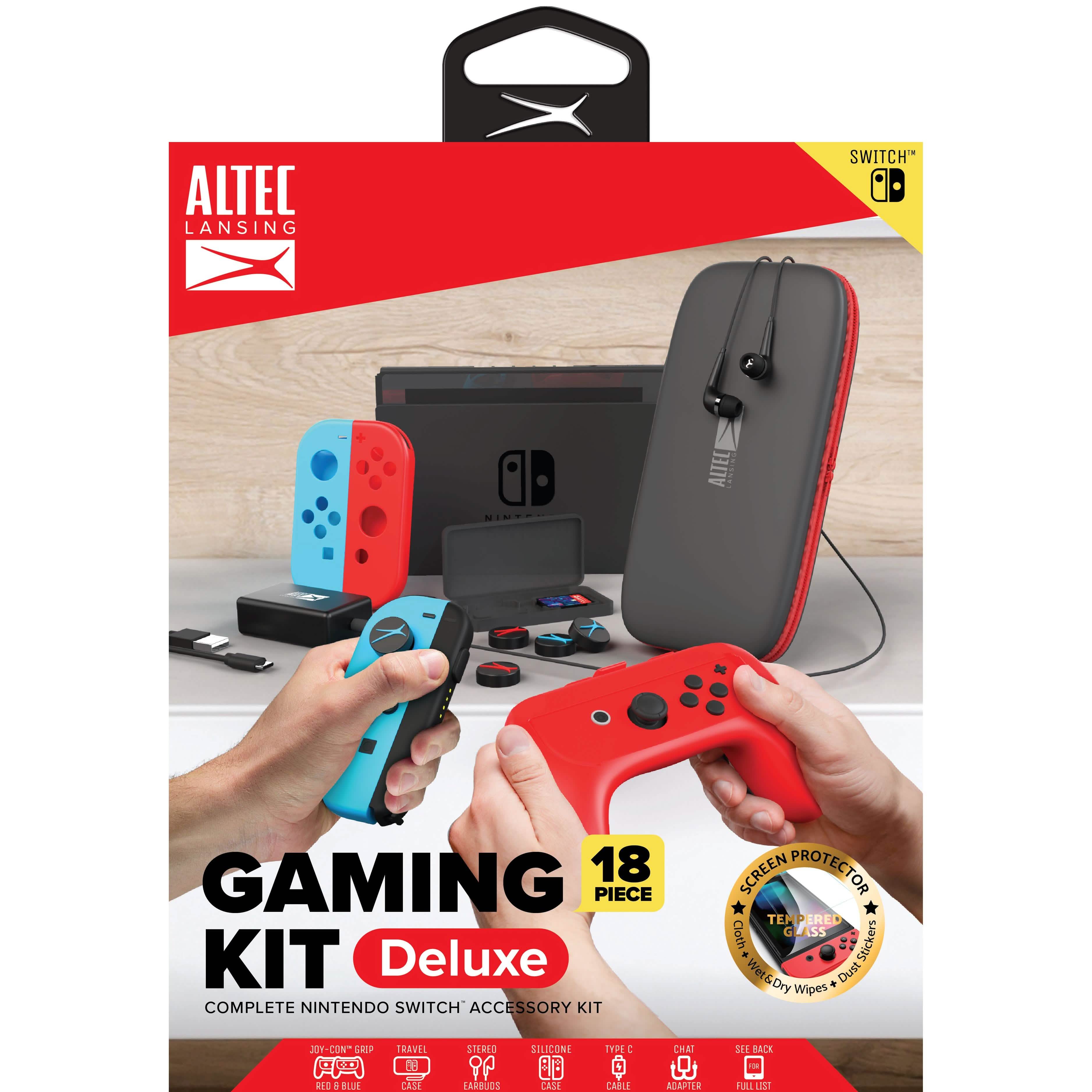 Ensemble de 18 pièces : Kit Altec Lansing pour Nintendo Switch