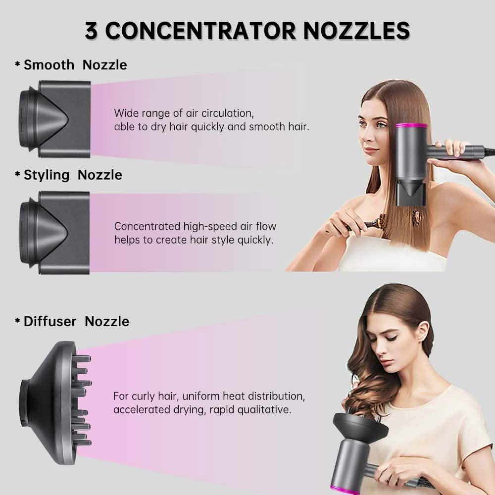 1800W プロフェッショナルヘアドライヤー ディフューザー イオニックコンディショニング