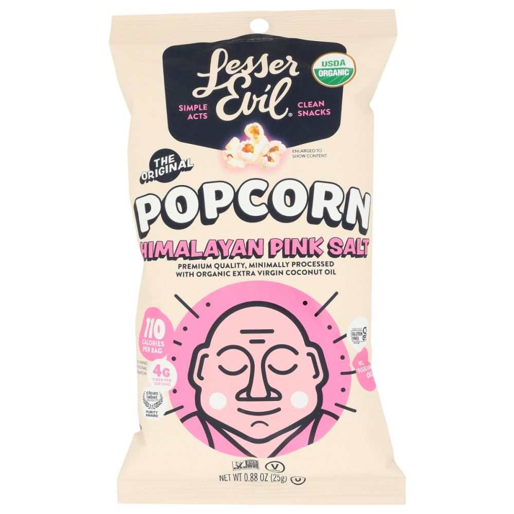 LESSER EVIL Buddha Bowl Himalayan Pink |Small  - Better Healthy Snacks 0.88oz