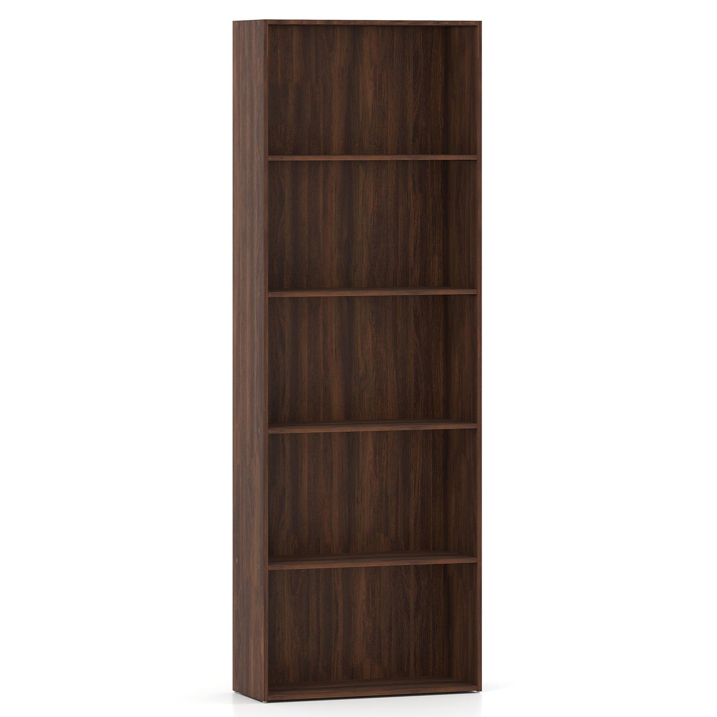 5-Shelf Storage Bookcase Modern Multi-Functional Display Cabinet