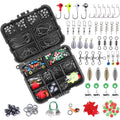 Lot de 188 pièces : Kit d'accessoires de pêche portables avec boîte de rangement