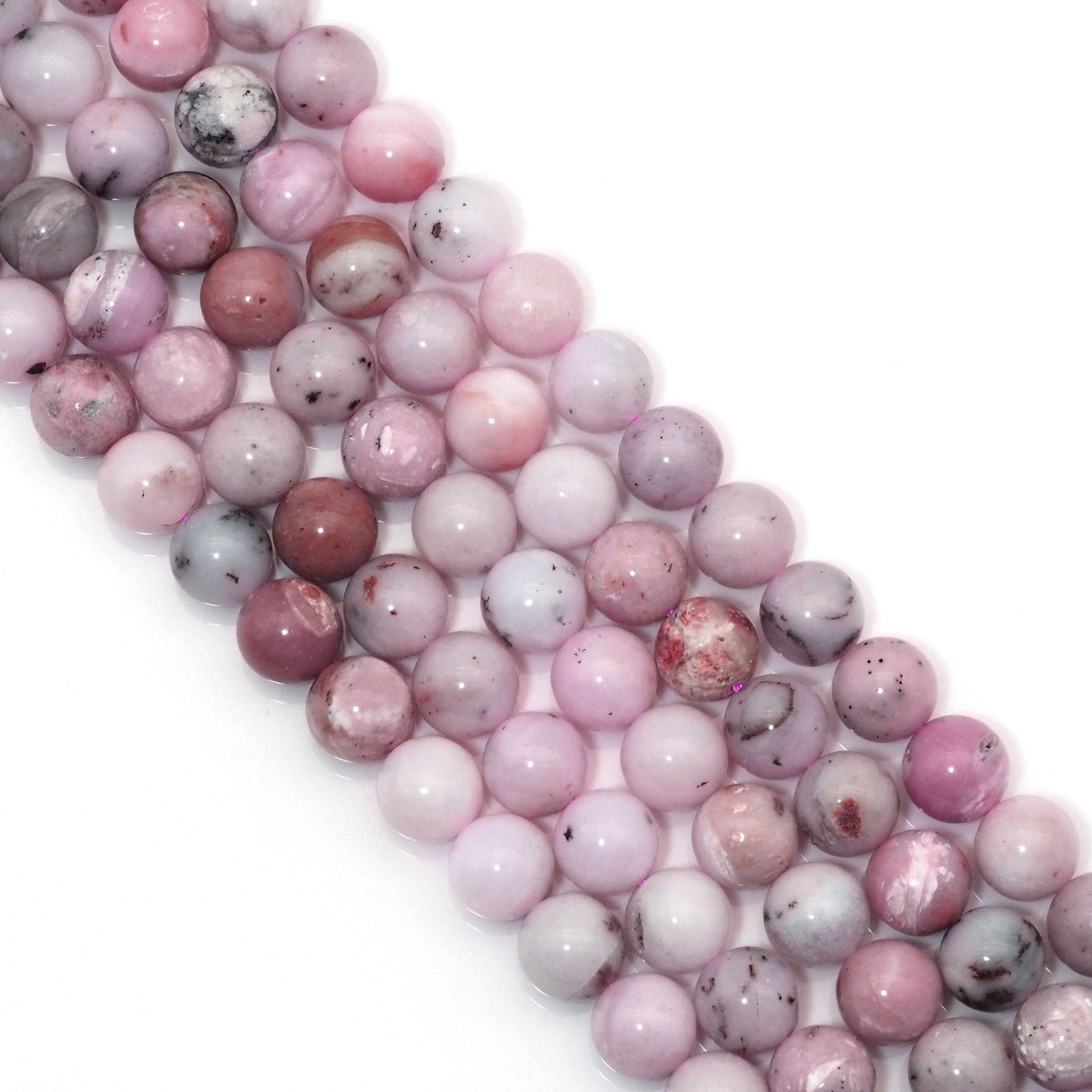Genuine Pink Opal, 6mm/8mm/10mm Round Smooth Beads, Sku#U1620