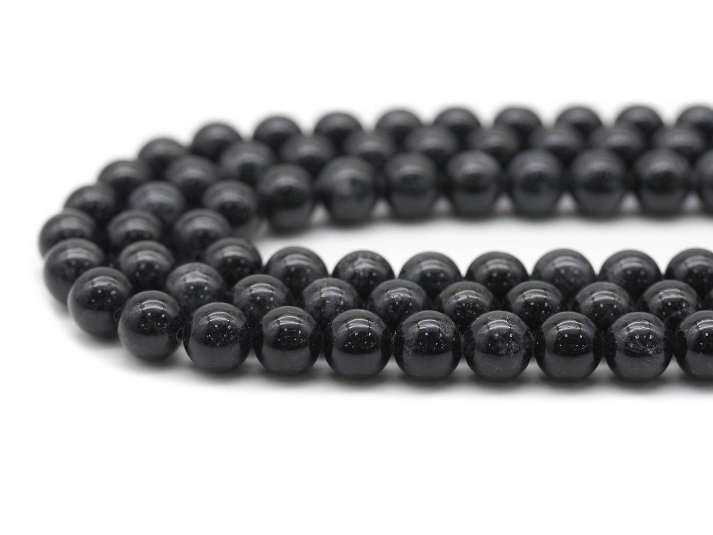 Top Quality Genuine Tourmalated Quartz Round Smooth Beads, Sku#U1371