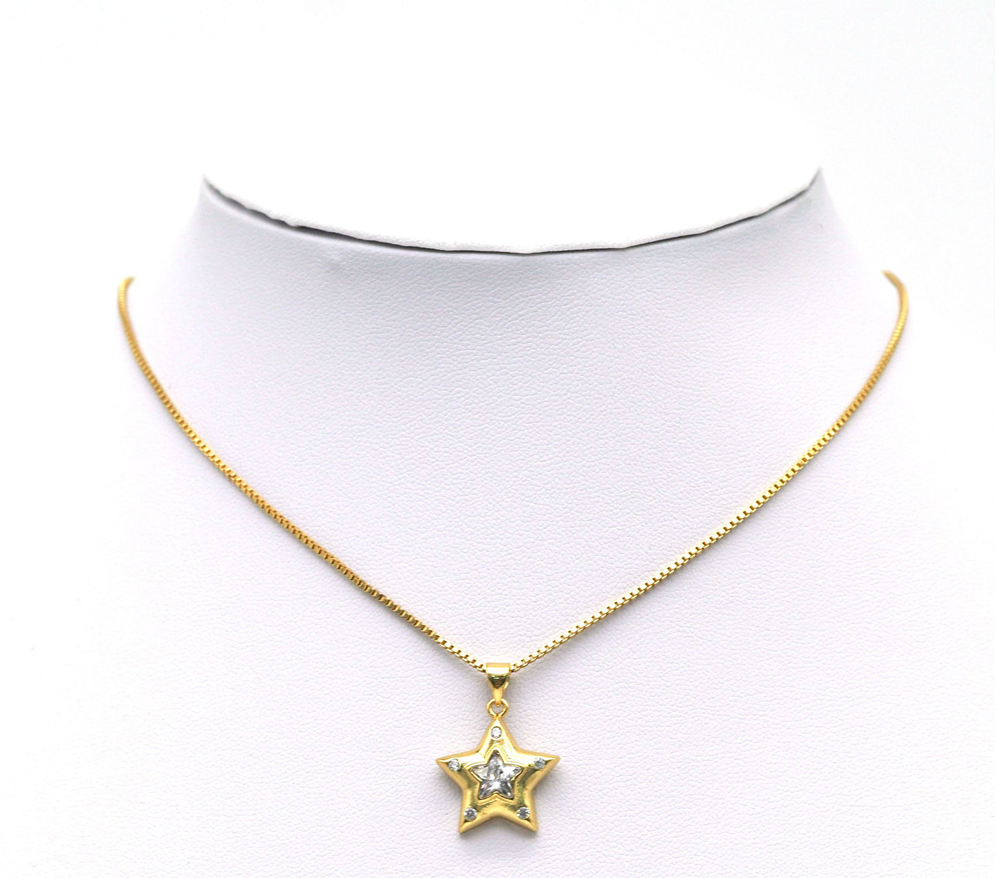 CZ Five Point Star Charm, Sku#LK604