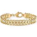 18K Gold Chunky Chain Anklet 10"
