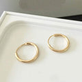 18K Gold Endless Hoop Earrings