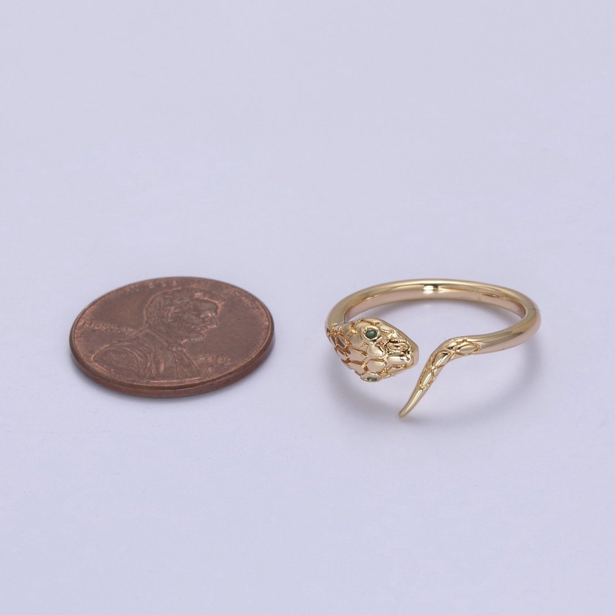 18k Gold Filled Dainty Snake Ring,Gold Snake Wrap Ring,Layered Set Ring, Snake Shape Ring U-497