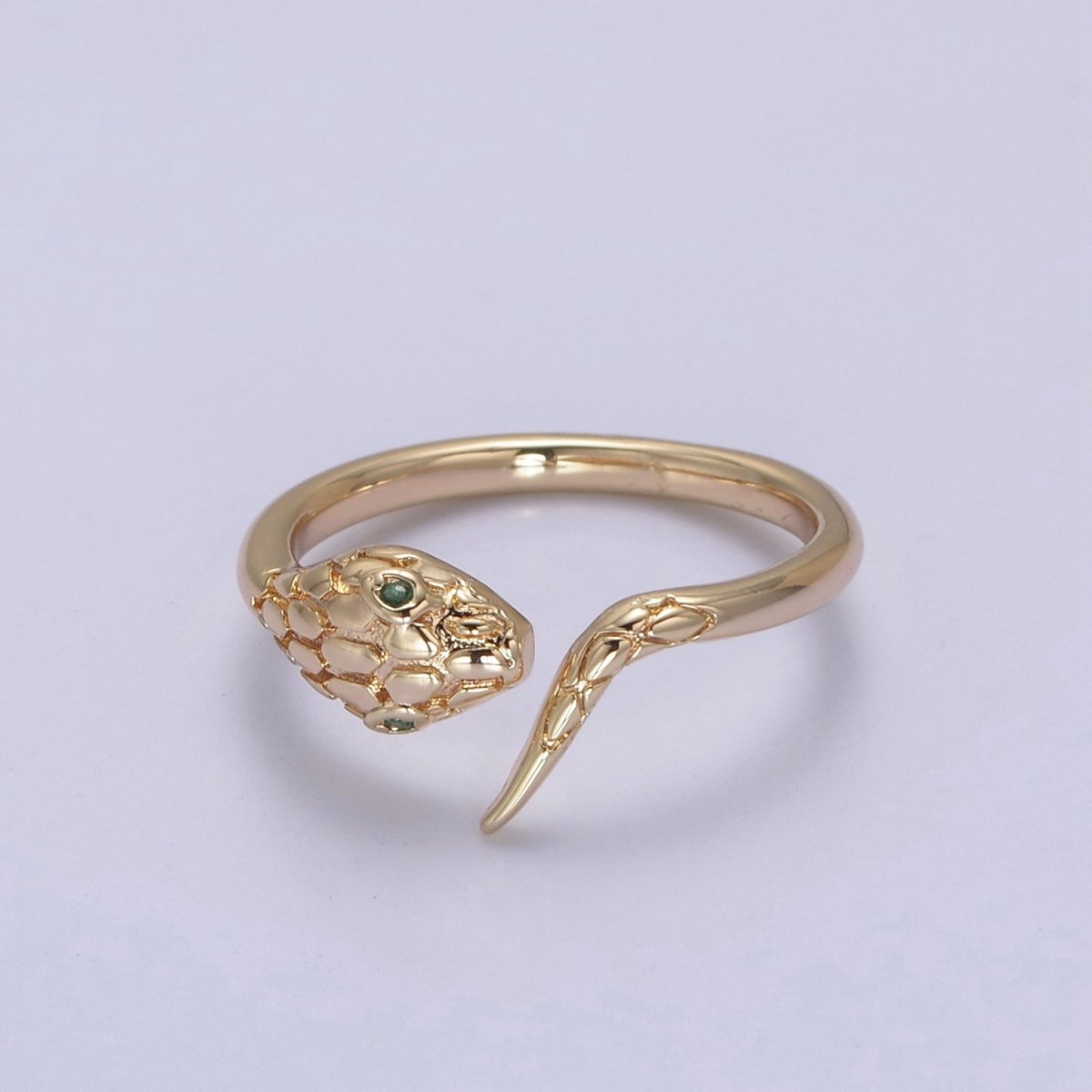18k Gold Filled Dainty Snake Ring,Gold Snake Wrap Ring,Layered Set Ring, Snake Shape Ring U-497