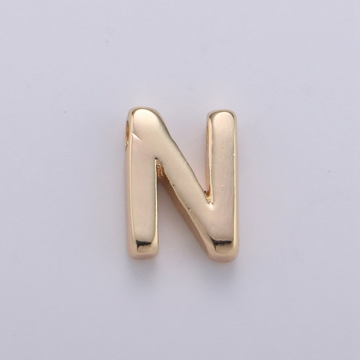 18K Gold Filled Letter Charms, Letter Beads, Initial Charms, Bracelet Charms, Mini Pendant Charms for Necklace Alphabet Beads Charm 8x6mm A-085 to A-097