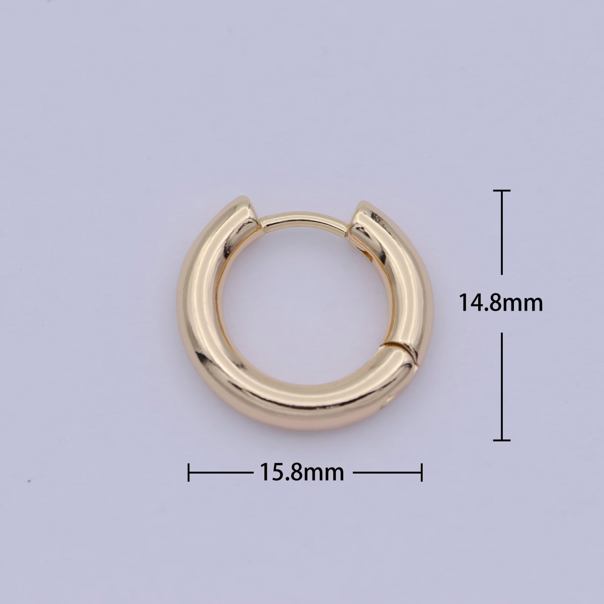 18k Gold Filled Thin Mini Ear Huggie Hoop Earrings, GOLD cartilage hoops Earring Hypoallergenic T-242