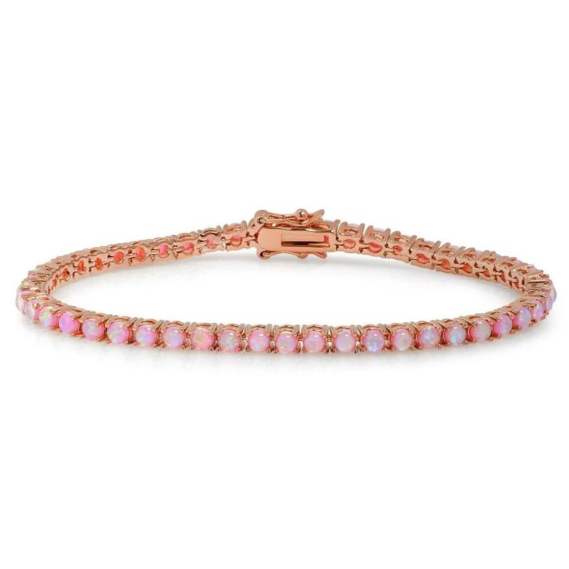 18K Gold Plated Opal Tennis Bracelets