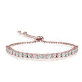 Bracelet Bolo 4 mm plaqué or rose 18 carats