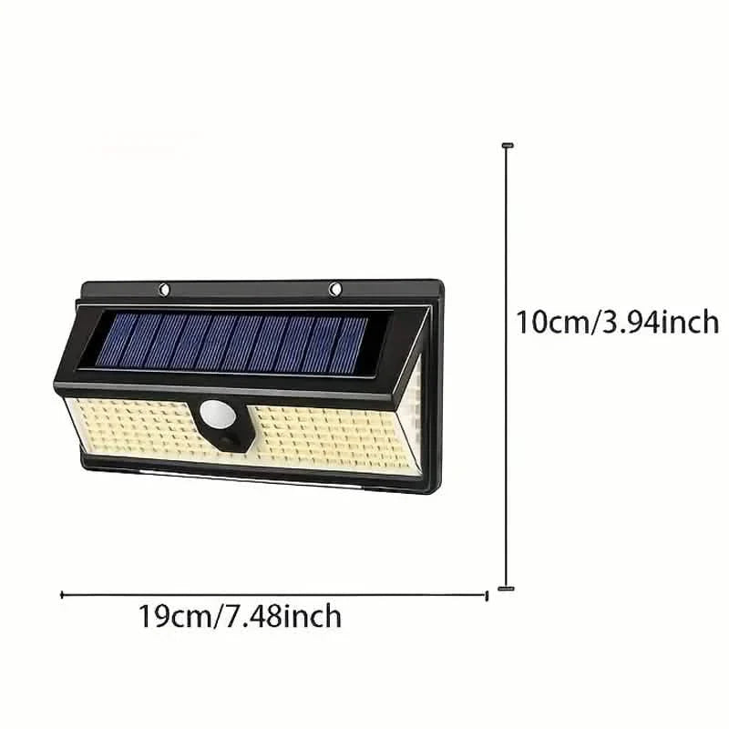 190 LED アップグレード ソーラーライト 壁掛け用