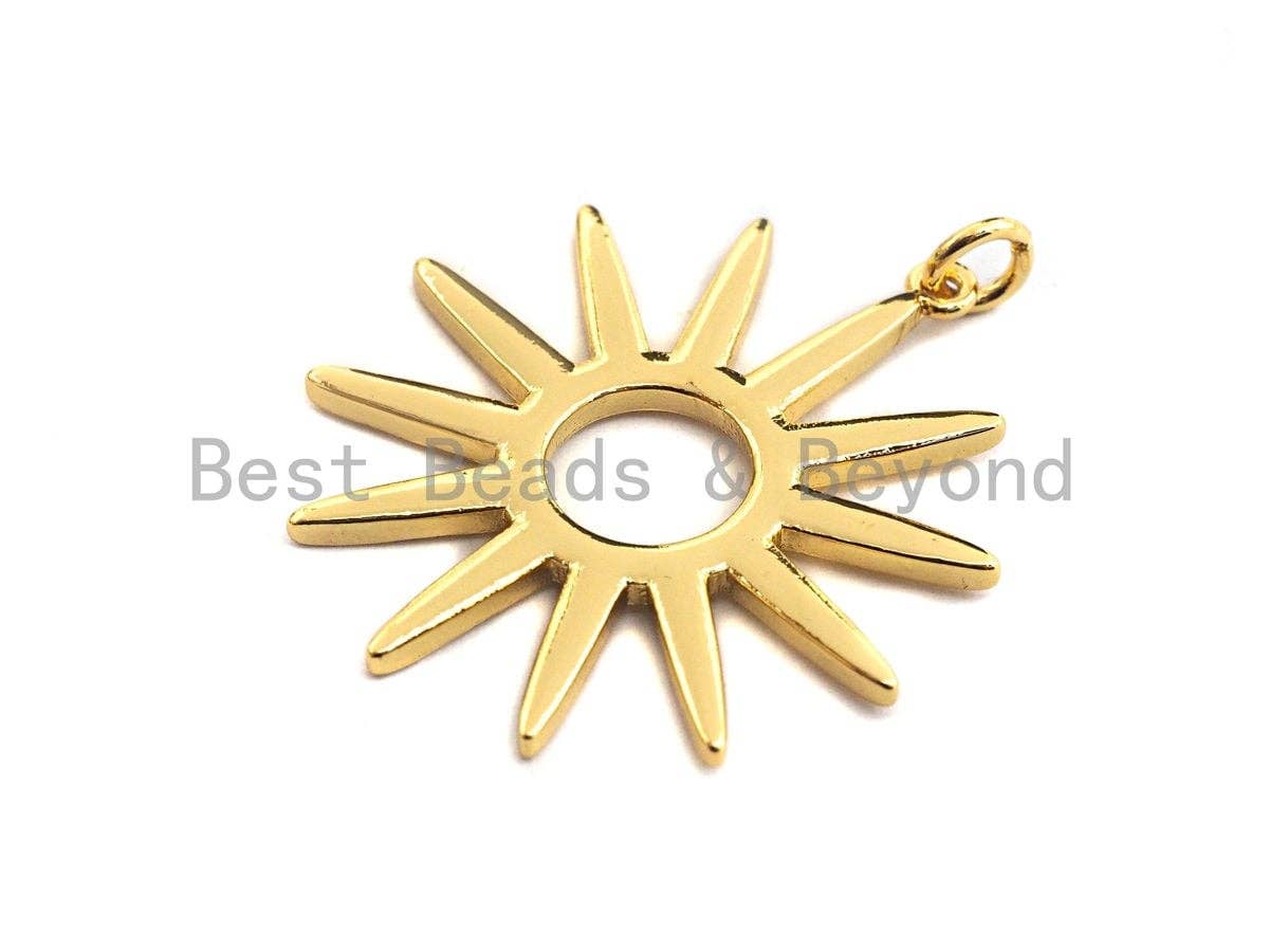 Round Hollow out Sunflower Pendant