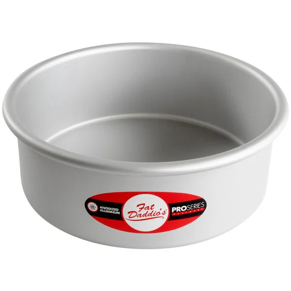 Moule Rond Fat Daddio's en Aluminium, Aluminium Anodisé Dur de Calibre 16, Acier Galvanisé de 7,62 cm de haut et jusqu'à 45,72 cm de diamètre