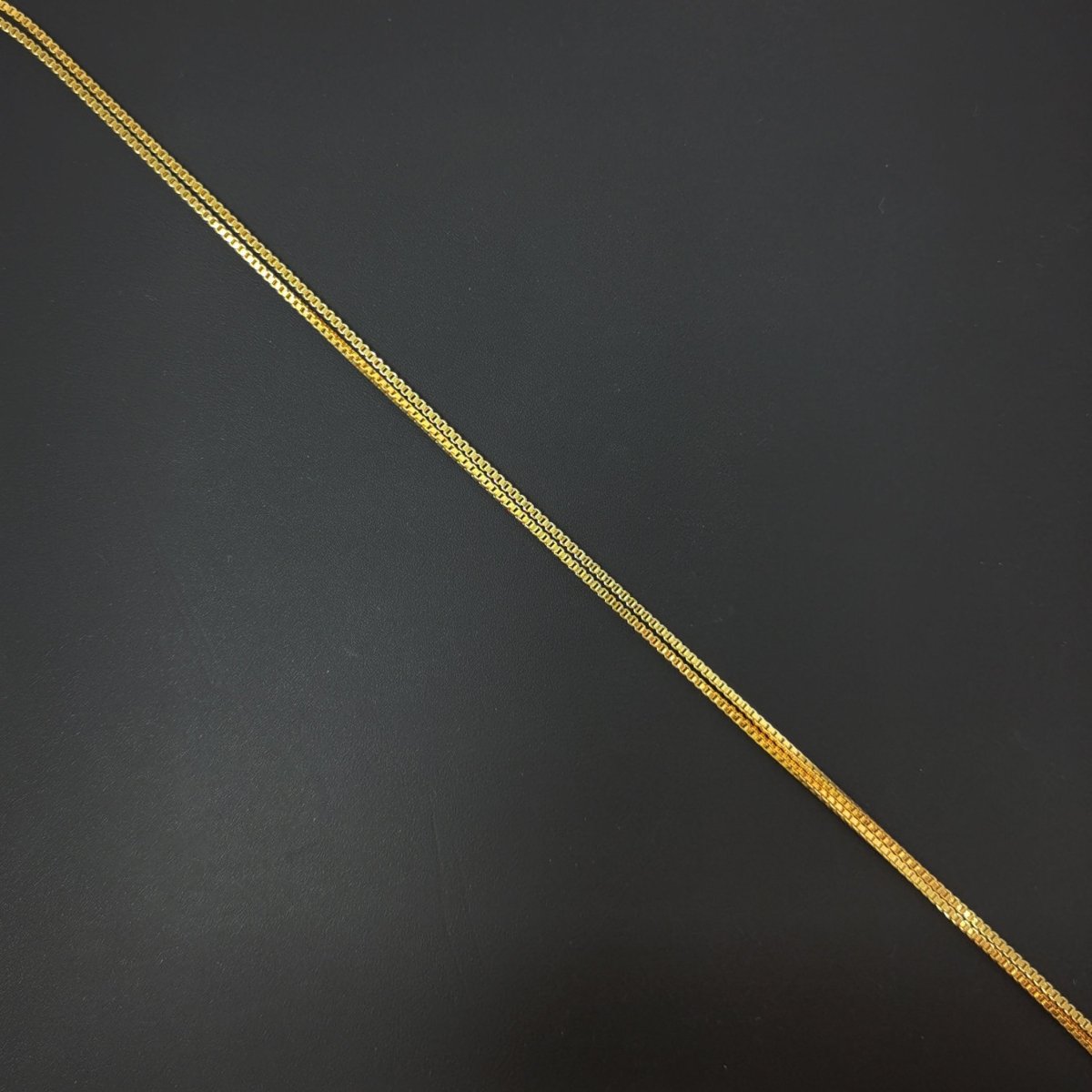 19.6 inch Ready To Wear 24K Gold Plated Layering Box Chain Necklace, Dainty 1.2mm Box Necklace w/ Spring Ring | CN-282  Clearance Pricing