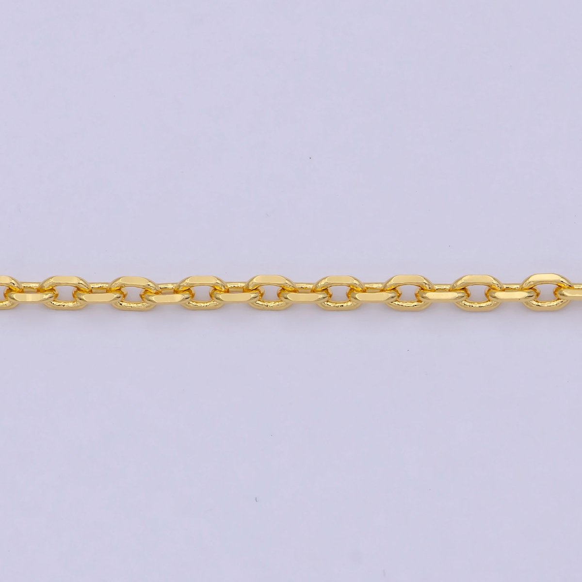 19.7'' Ready to Use 24K Gold Filled Thin Cable Necklace Chain, Layering Cable Chain Dainty Necklace, For Pendant Charm Necklace Making WA-743