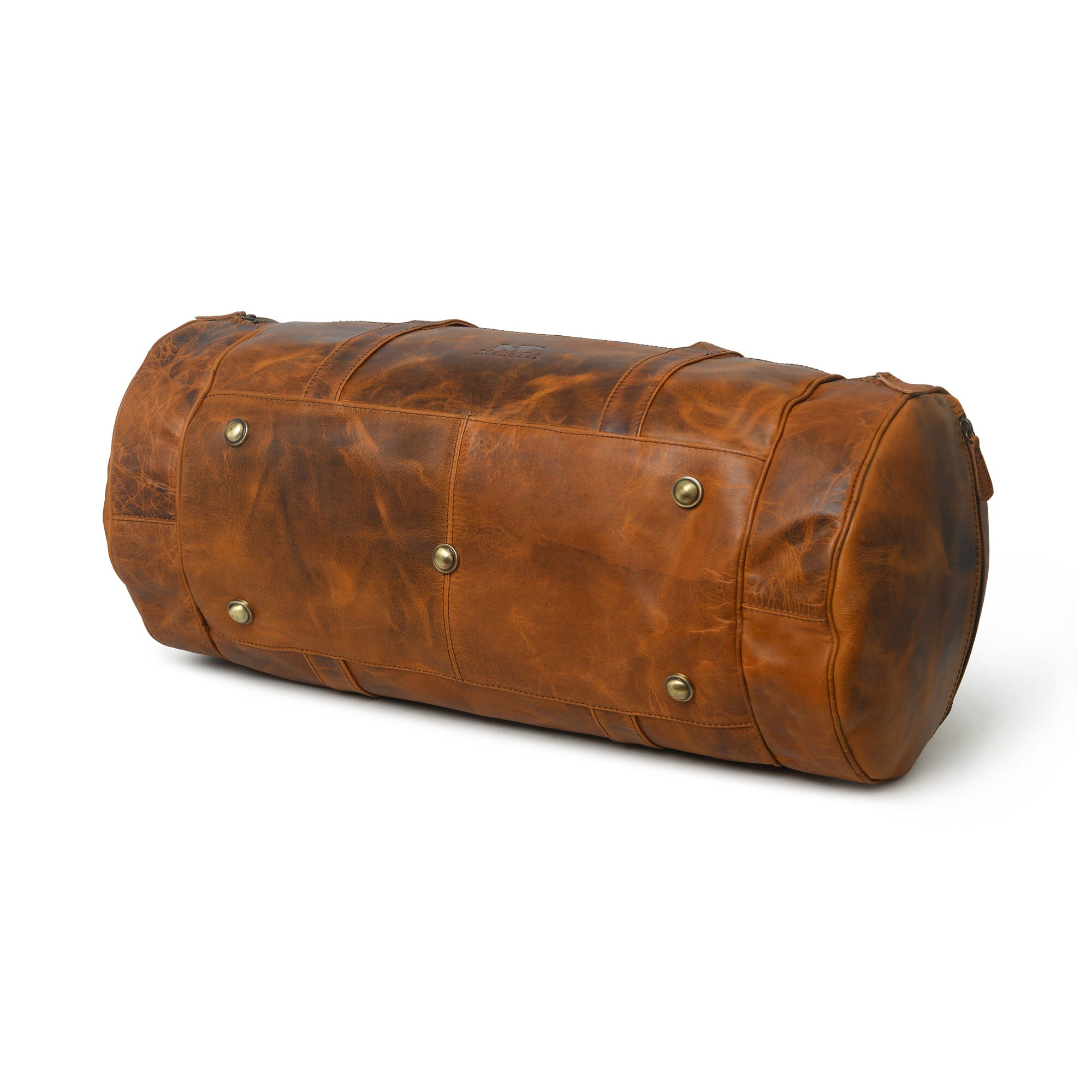 Sac de sport et de voyage en cuir, rond