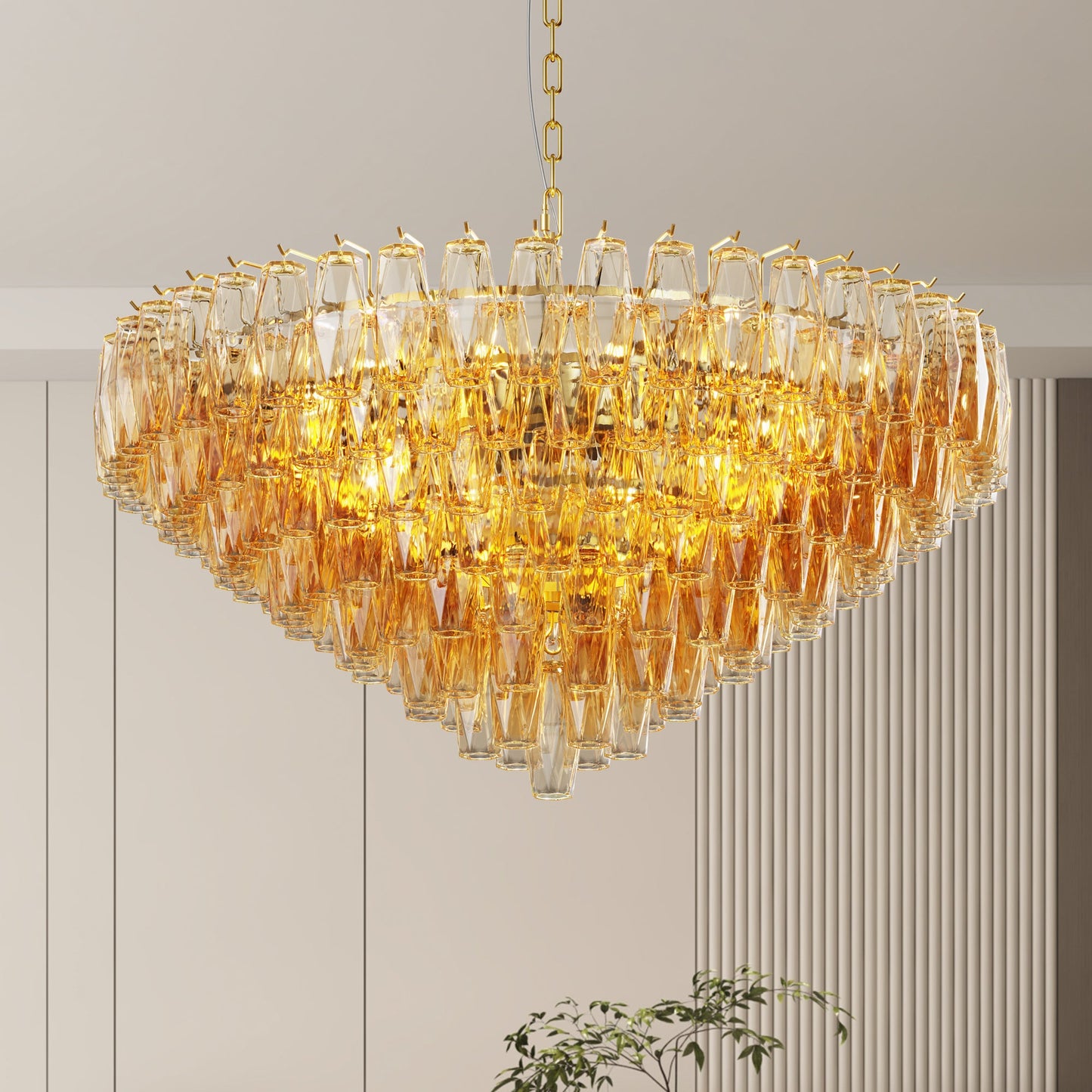 37" Extra Large Chandelier, 14-Light