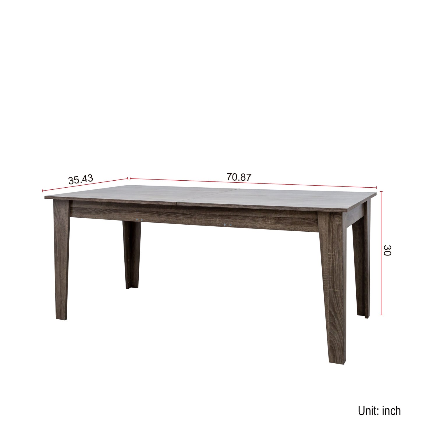 Dining Table - 106.3 in Large Extendable Kitchen Table