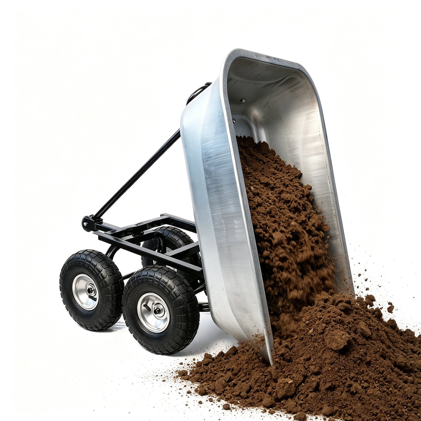 Folding Garden Dump Truck with Steel Frame