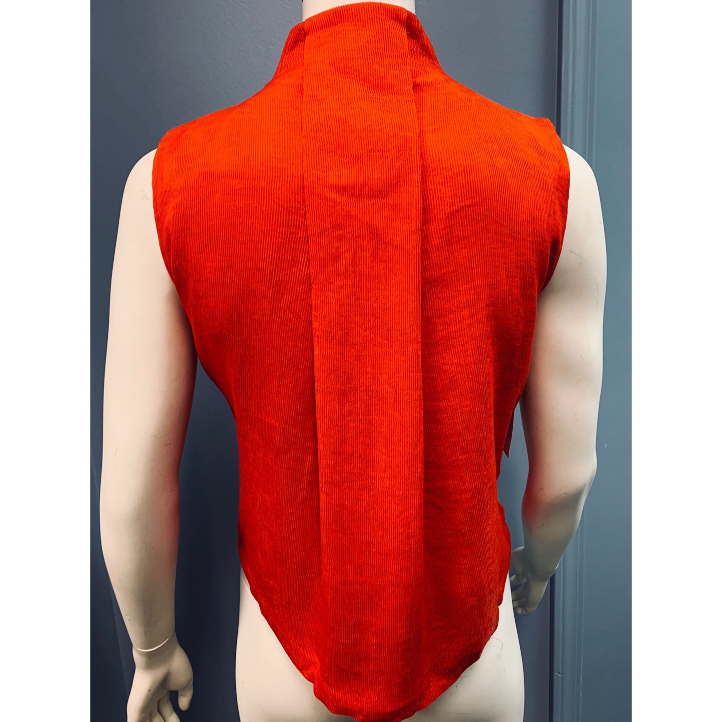Catherine Malandrino Rooney Ribbed Top, Size Small Red