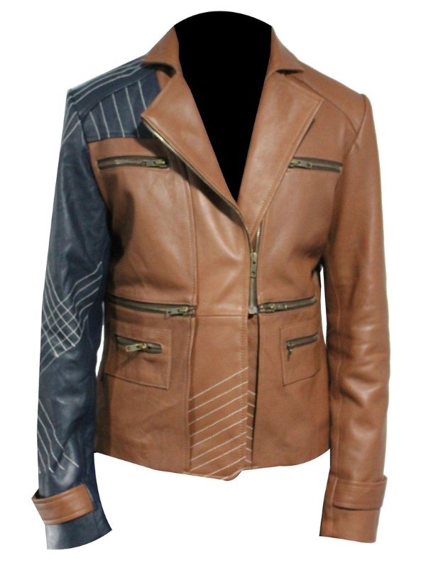 Women's Leather Jacket - Brown