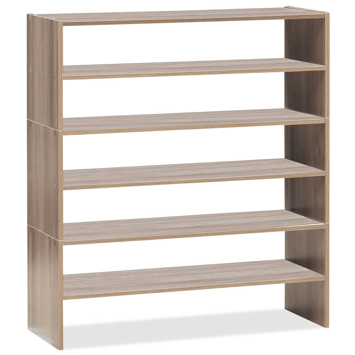 3 Pieces 31-Inch Stackable Multi-Shape Shoe Rack