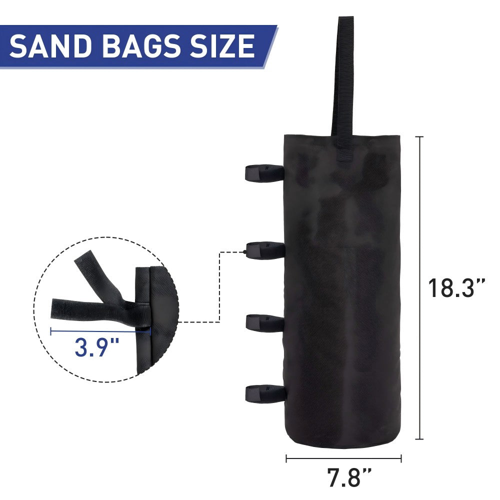 Ainfox 10ft X10ft Ventilated Top Patio Canopy For Outdoor With Four Sandbags