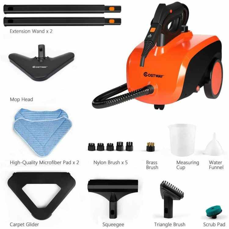 Heavy Duty Multipurpose Steam Cleaner with 18 Accessories