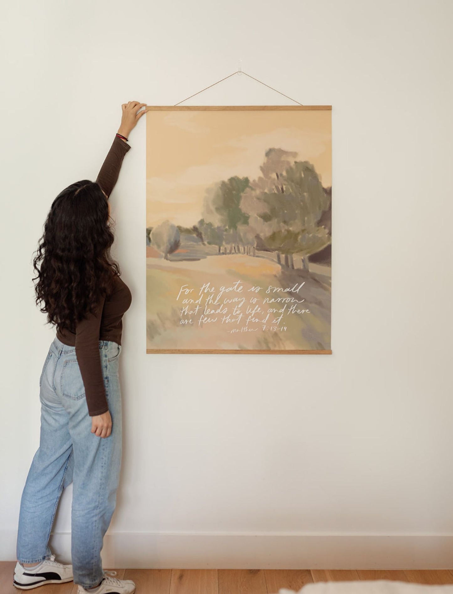 Large Poster: For the gate is small