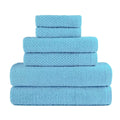 6-Piece: Dan River Popcorn Cotton Bath Towel Set
