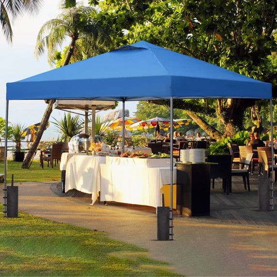 Ainfox 10 x 10 ft Pop-Up Canopy  Patio Canopy With 4 Sand bags For Patio,Garden,Party