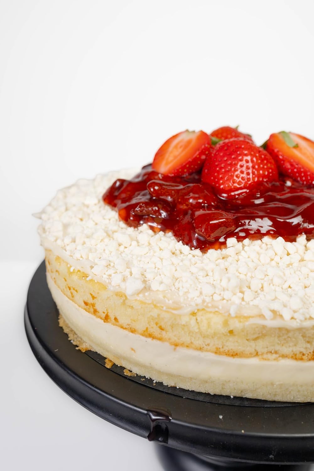 Andy Anand Sugar-Free White Chocolate Strawberry Cake, 2.5 lb – Keto & Diabetic-Friendly, Real Strawberries, Creamy White Chocolate Gift
