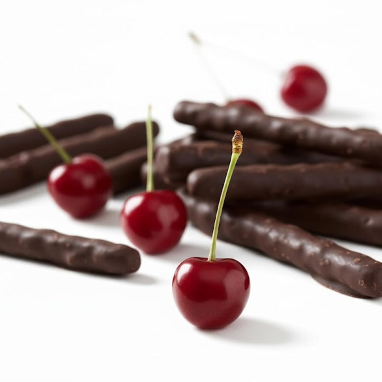 Andy Anand 60% Dark Chocolate Cherry Peel, Vegan, Gluten-Free, 12oz Gift Box (Approx. 43 Hand-Dipped Pieces) – Premium Italian Gourmet Treat