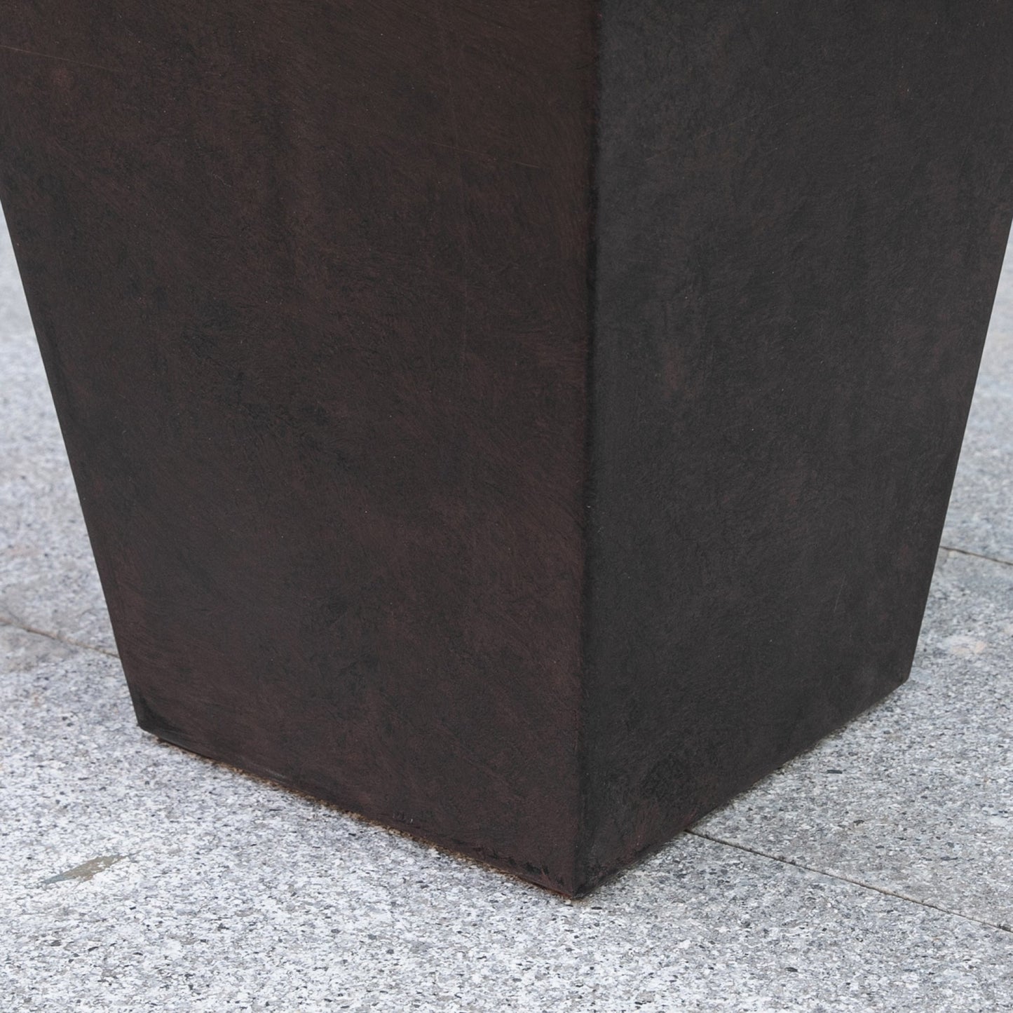 Outsunny Set of 3 Tall Planters with Drainage Hole, 28"