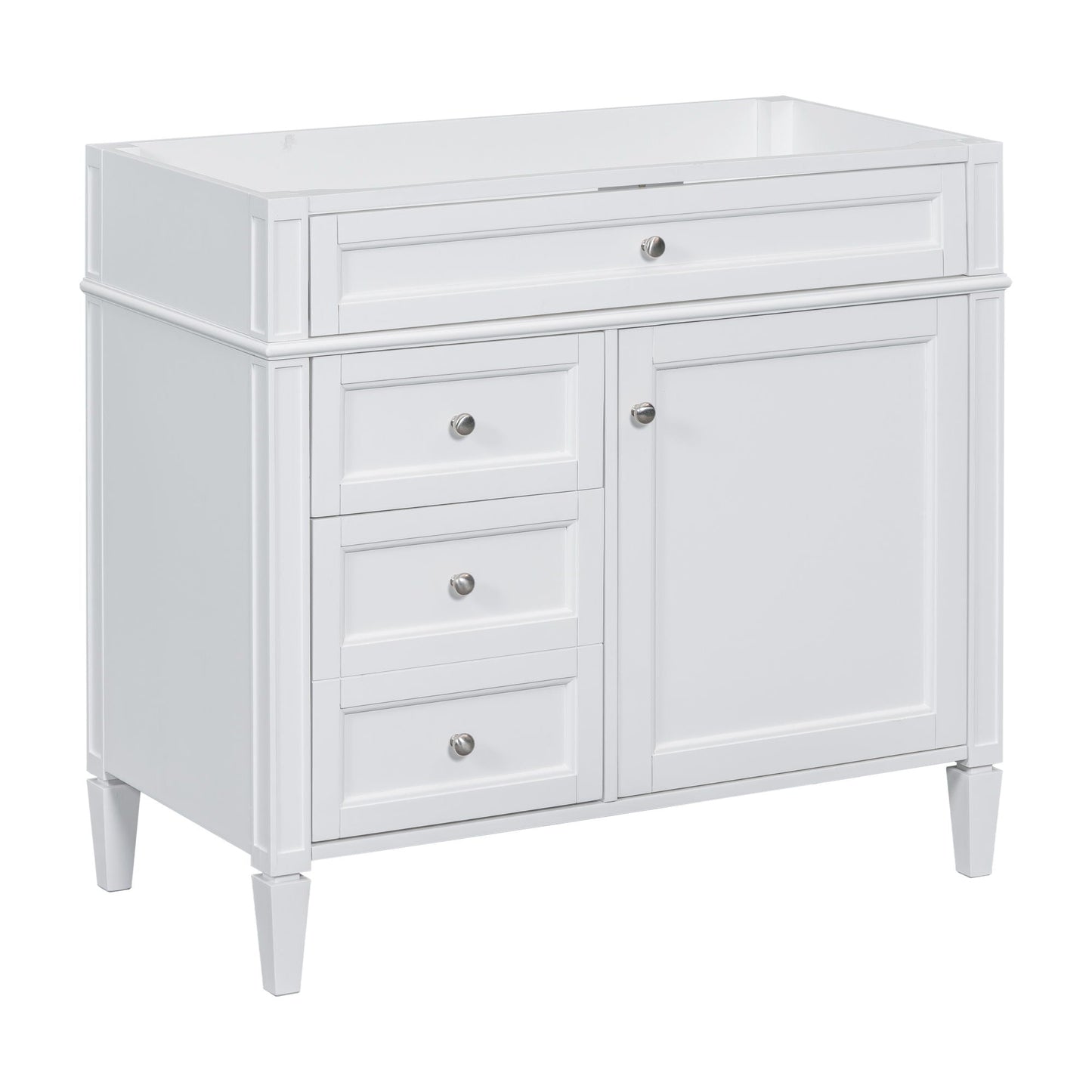 Bathroom Vanity With 2 Drawers And Tip-Out Drawer, Storage Cabinet