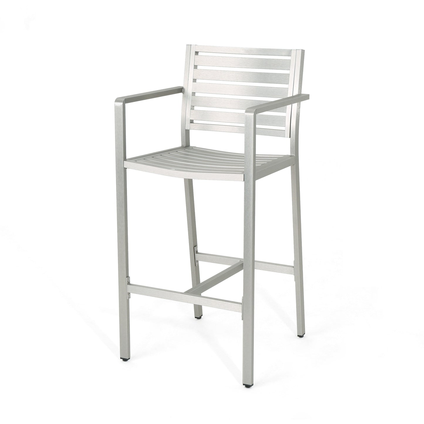 Outdoor 29.50" Barstools with Rust-Proof Aluminum Frame, Set of 2